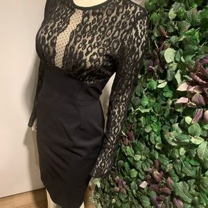 Roberto Cavalli BLACK LACE long Sleeves DRESS